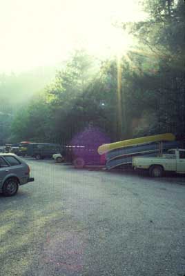 Canoes at Nantahala Outdoor Center