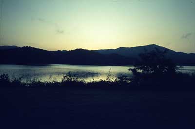 Sunrise over Fontana Lake