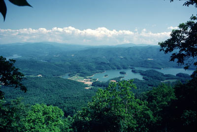 Watauga Lake from Vandeventer Shelter